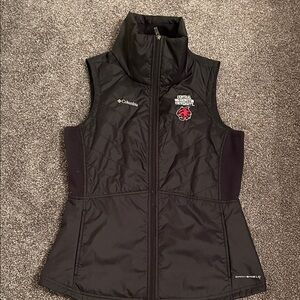 Columbia Women's Black Softshell Vest Central Washington University